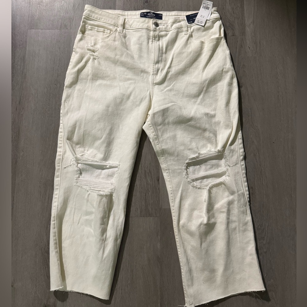 Hollister Women's High Rise Jeans - Cream